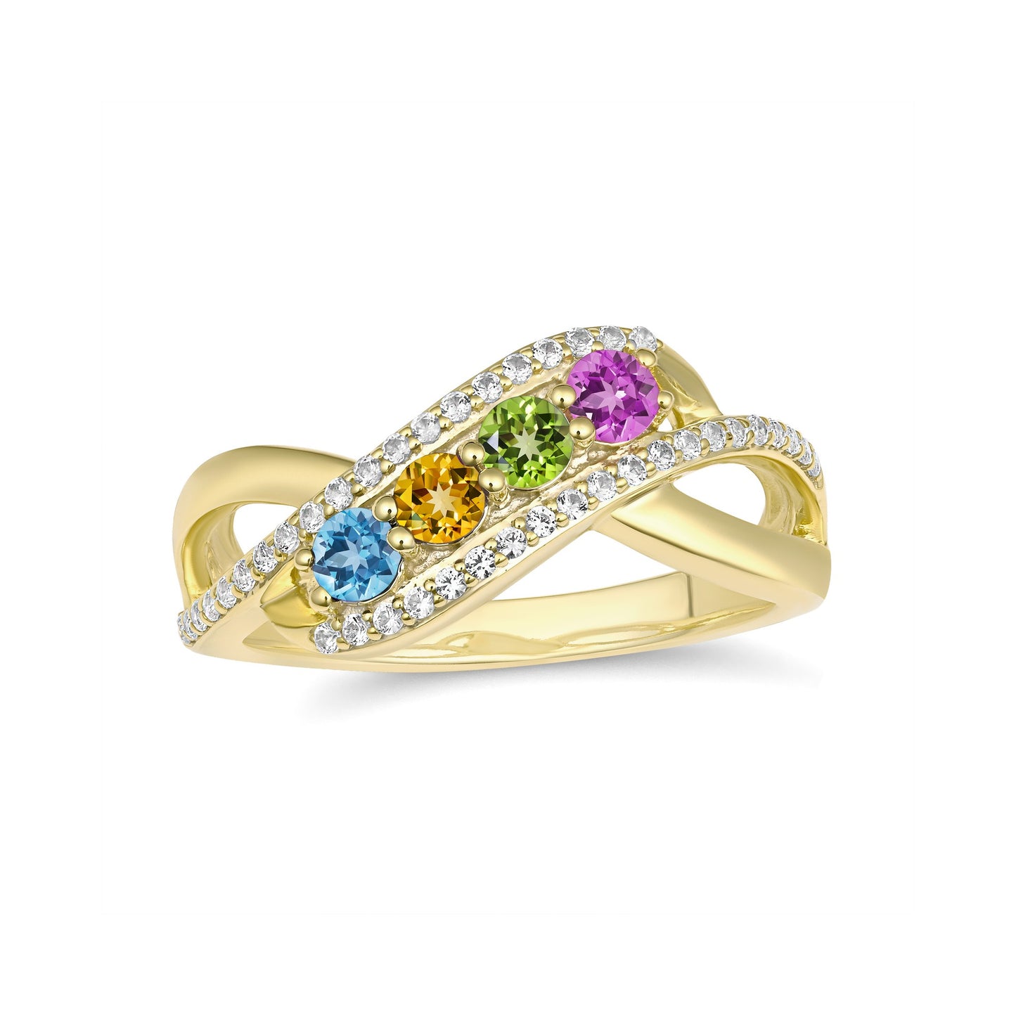 Birthstone Family & Mother's Ring (2-4 Stones)